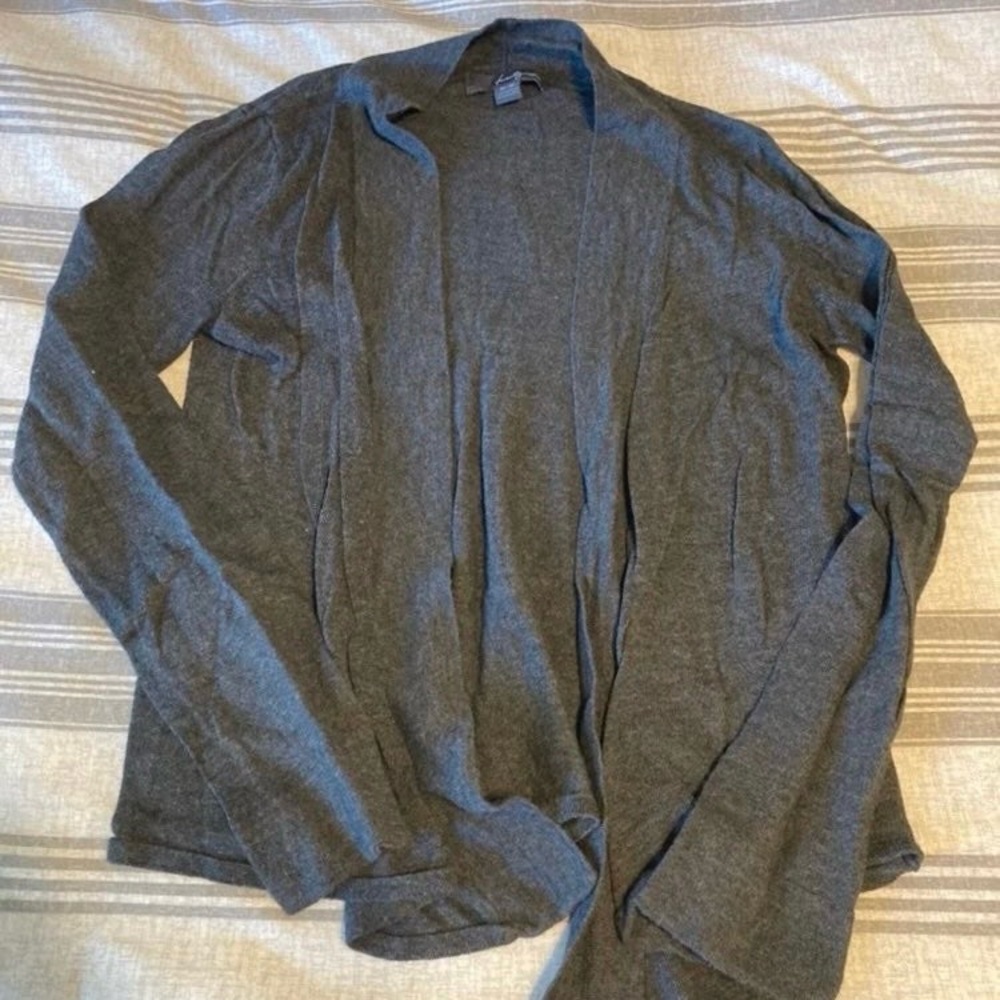 Women’s Open Charcoal Cardigan Size Medium